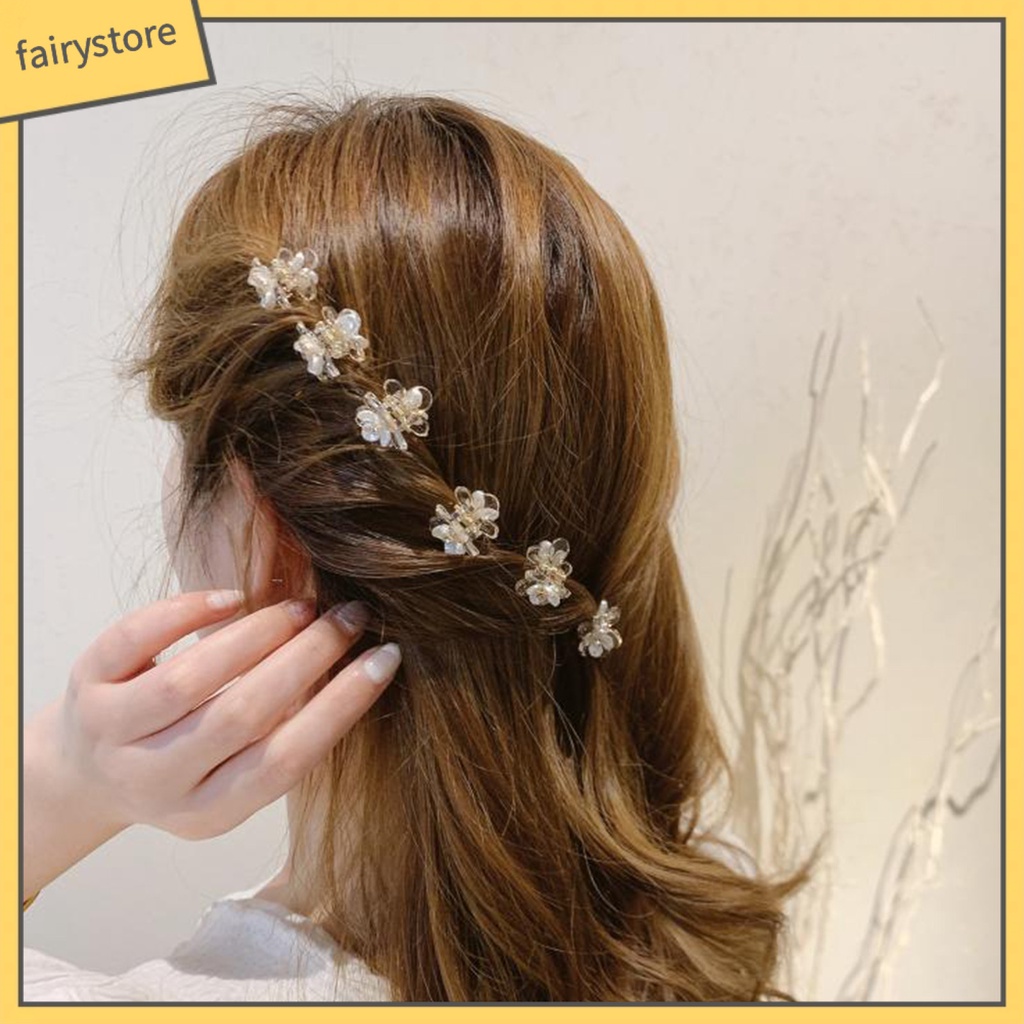 Kẹp Tóc Nhựa Trong Suốt Hình Bông Hoa Ngọt Ngào Cho Bé Gái