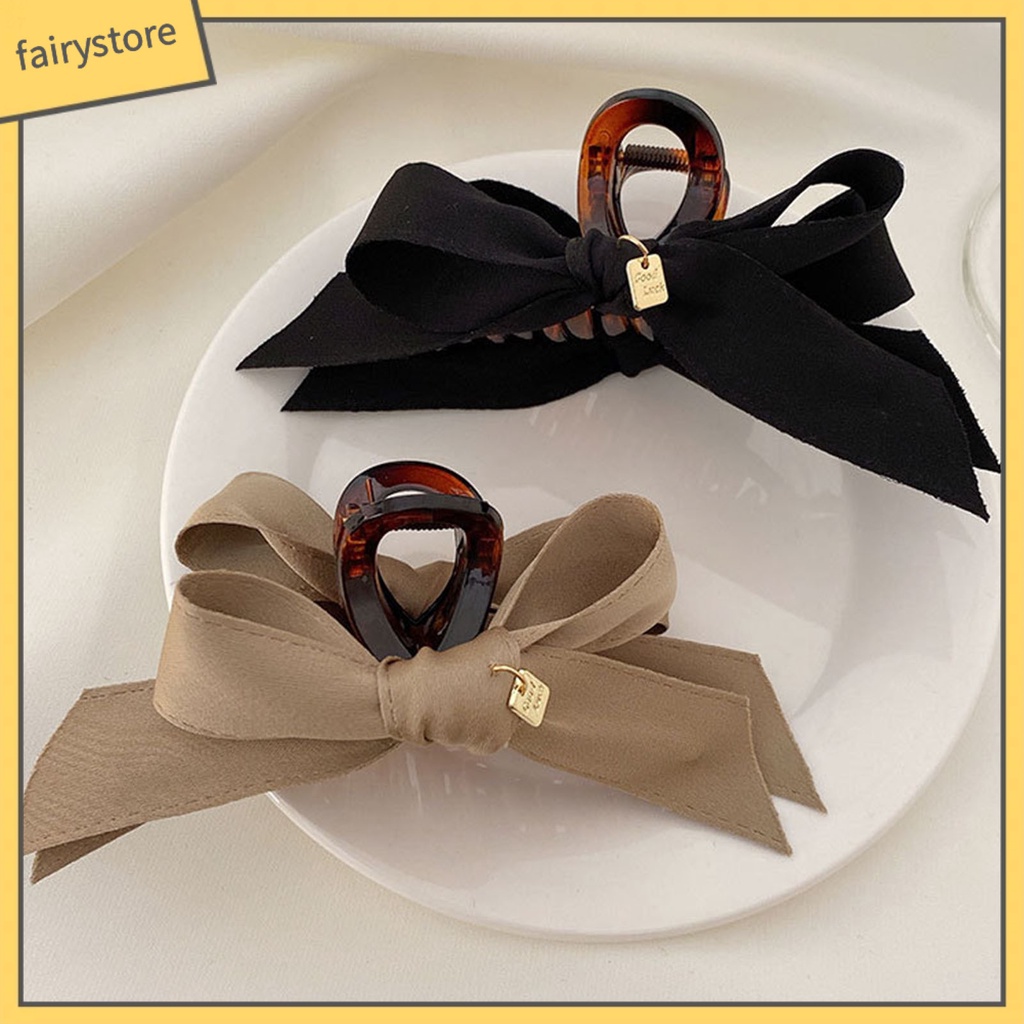 Kẹp Tóc Càng Cua Bằng Vải Lấp Lánh Chống Trượt Cho Nữ