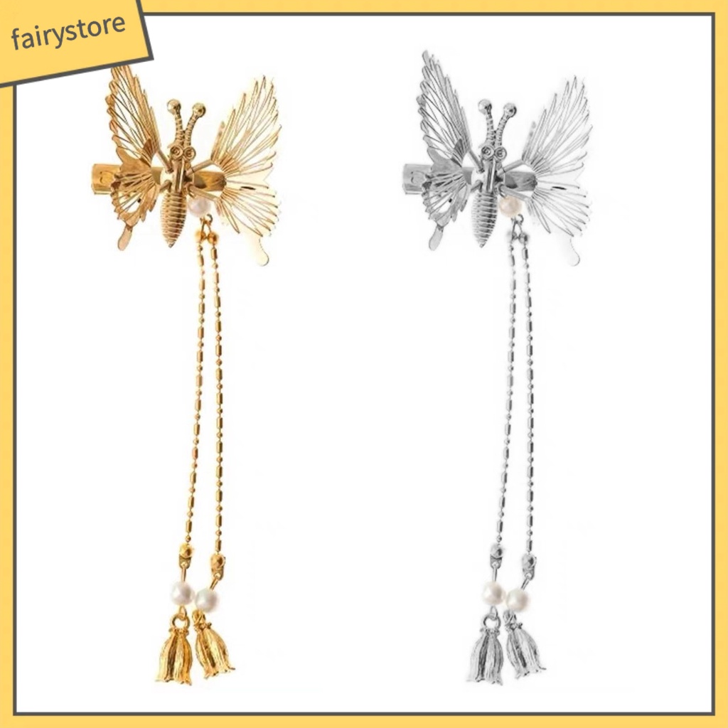 Kẹp Tóc Hình Bướm Rỗng Sống Động Trang Trí Cho Nữ