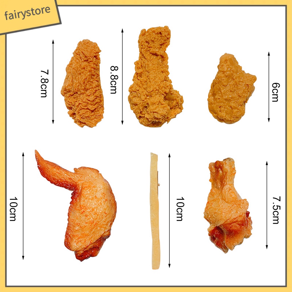 Kẹp Tóc Chống Biến Dạng Hình Thức Ăn Bằng Nhựa Cho Nữ