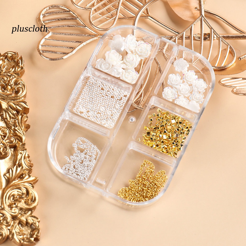 Dây Xích Kim Loại Trọng Lượng Nhẹ Đính Đá Trang Trí Móng Tay Cho Nữ