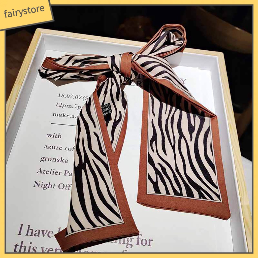 [FRO] Dây Cột Tóc Đa Năng Hai Mặt In Hình Cho Nữ Ruy Băng Buộc Tóc Đuôi Ngựa