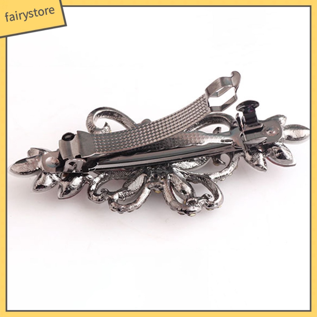 Kẹp Tóc Hình Bướm Đính Đá Phong Cách Vintage