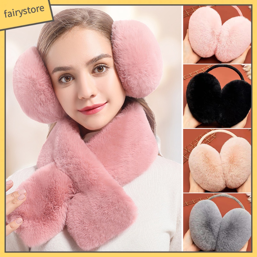 Chụp Tai Giữ Ấm Hình Tròn Bằng Lông Nhung Dày Dặn Cho Hoạt Động Ngoài Trời