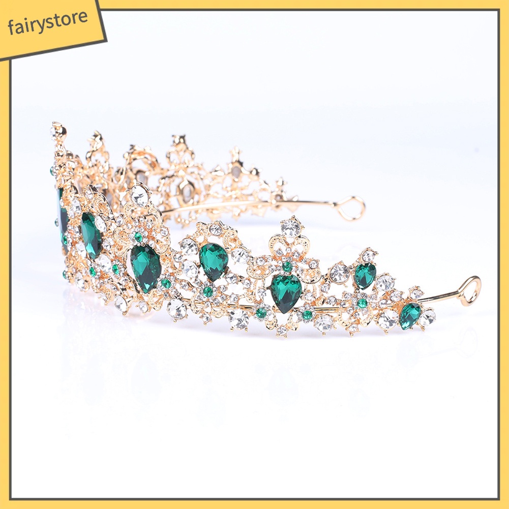 Cài Tóc Hình Vương Miện Đính Đá Lấp Lánh Thời Trang Cho Nữ