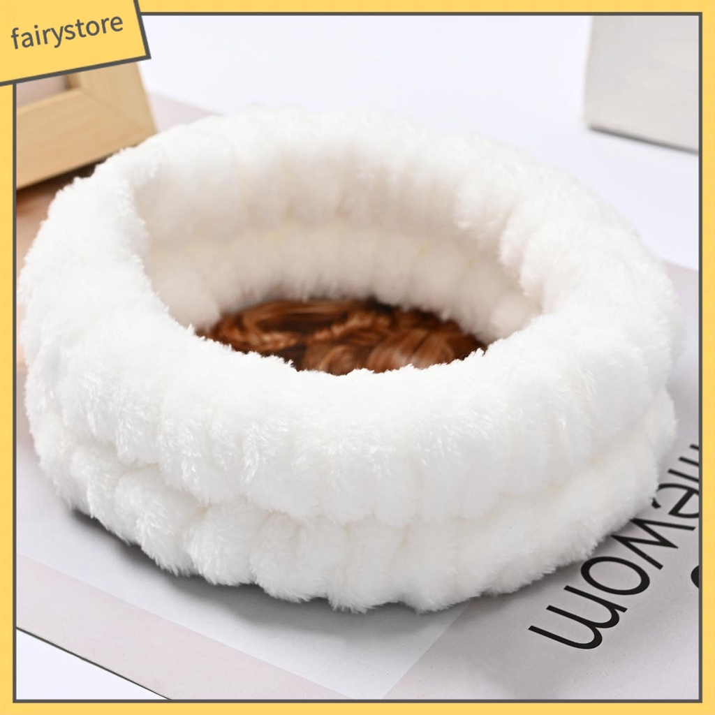 Bộ 3 Băng Đô Trang Điểm Lông Cừu San Hô Màu Sắc Tươi Sáng Độ Co Giãn Cao