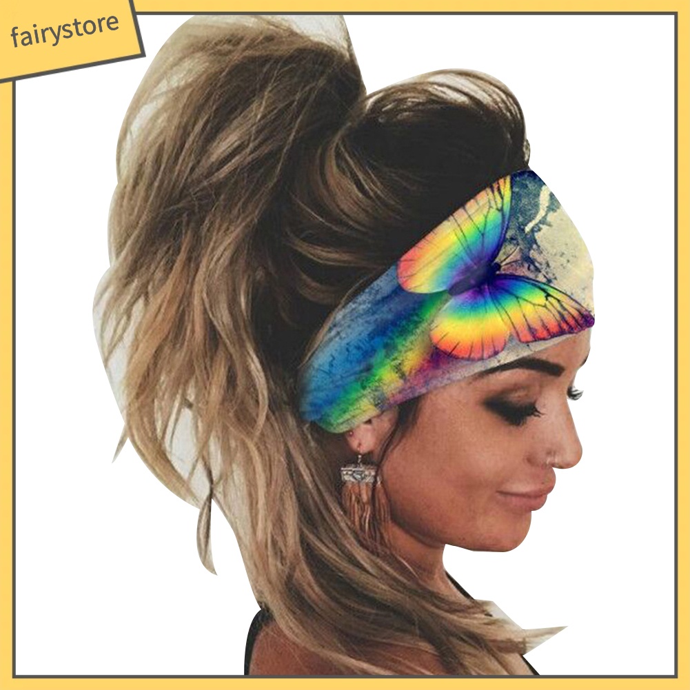 Băng Đô Thể Thao Bản Rộng Co Giãn Thoáng Khí Thấm Hút Mồ Hôi Nhiều Màu