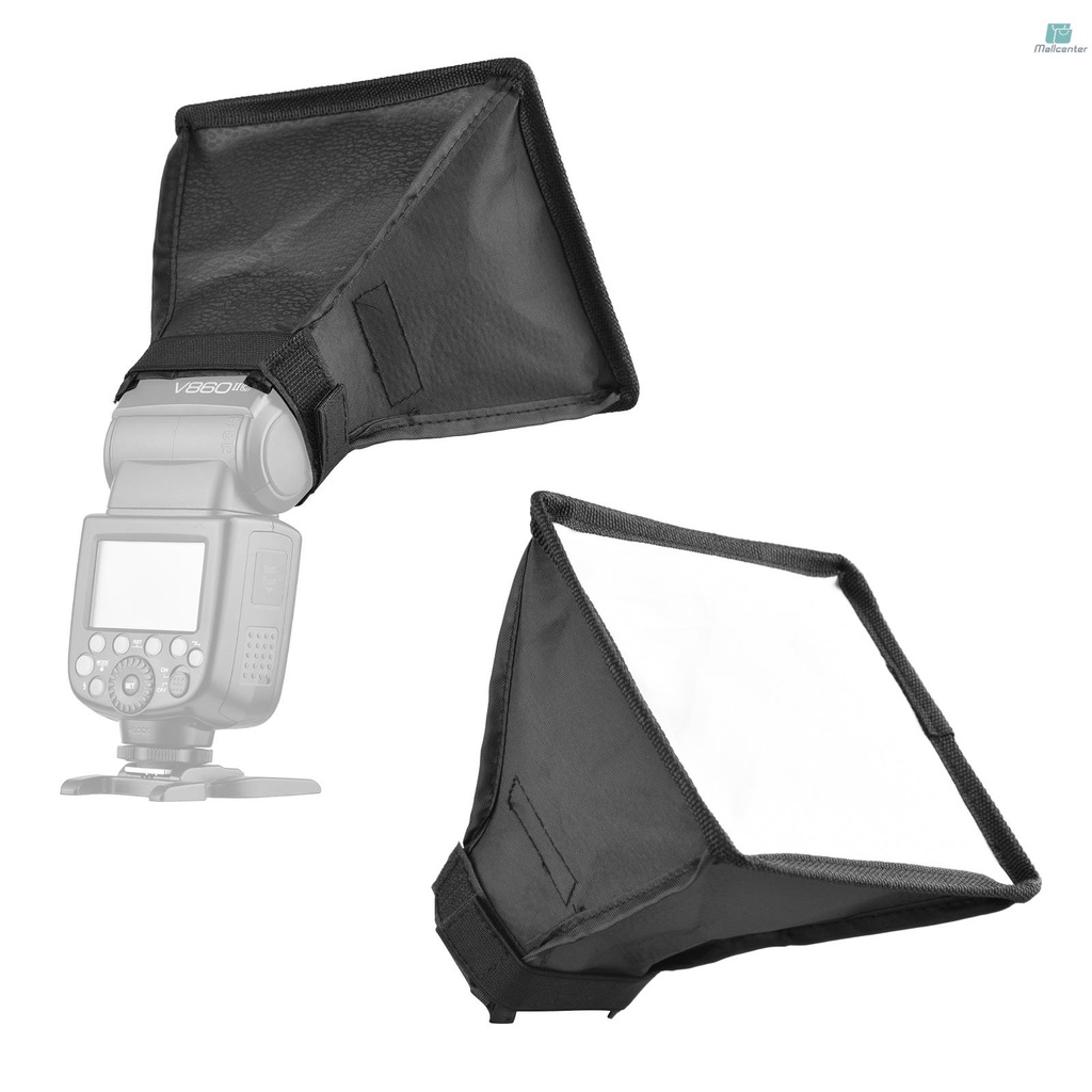 17 * 15cm/ 6.7 * 6in Mini Universal Camera Flash Softbox Speedlite Diffuser Foldable with Carry Bag Replacement for    Godox Yongnuo on-Camera Flash