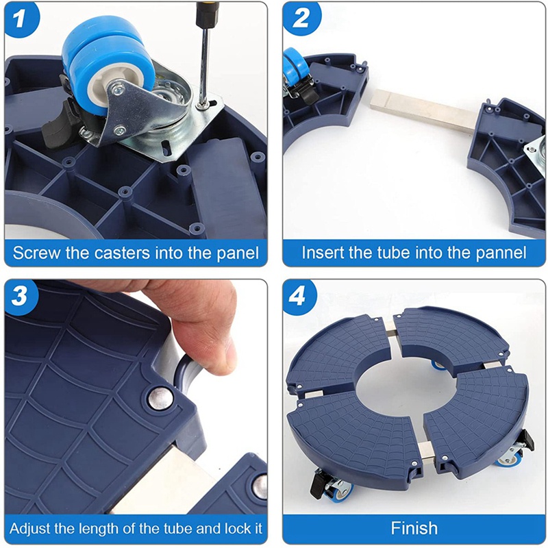 Khay Trồng Cây Có Bánh Xe Lăn Chịu Được Sức Nặng 440Lbs Tùy Chỉnh Kèm Chức Năng Braking