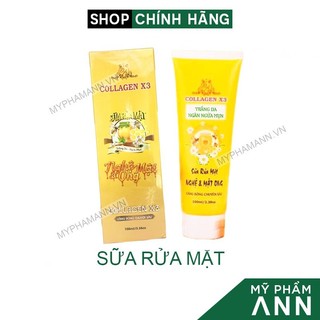 Sữa Rửa Mặt Collagen X3 chính hãng Mỹ Phẩm Đông Anh - Sữa rửa mặt tinh chất nghệ mật ong Colagen X3