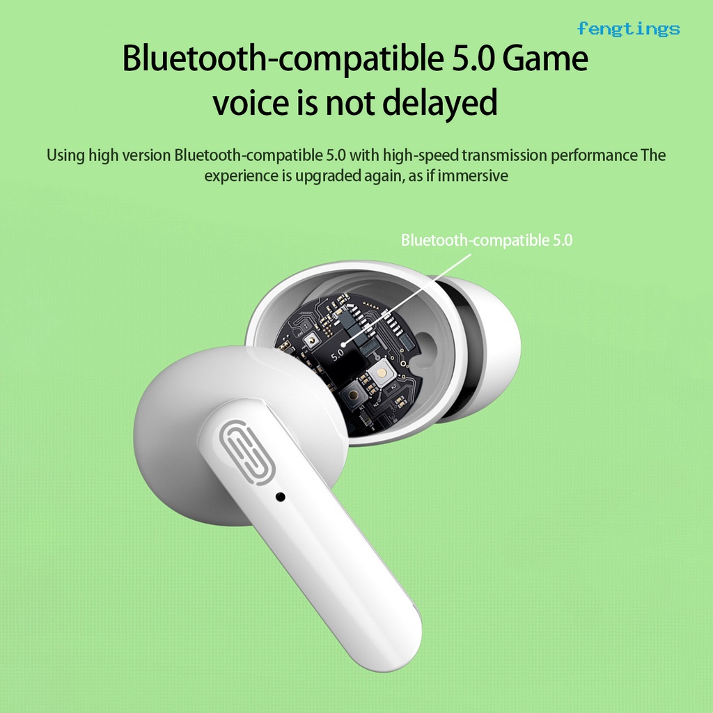 1 Bộ Tai Nghe Nhét Trong Y113 Không Dây Bluetooth 5.0 HiFi Giảm Tiếng Ồn Có Hộp Sạc