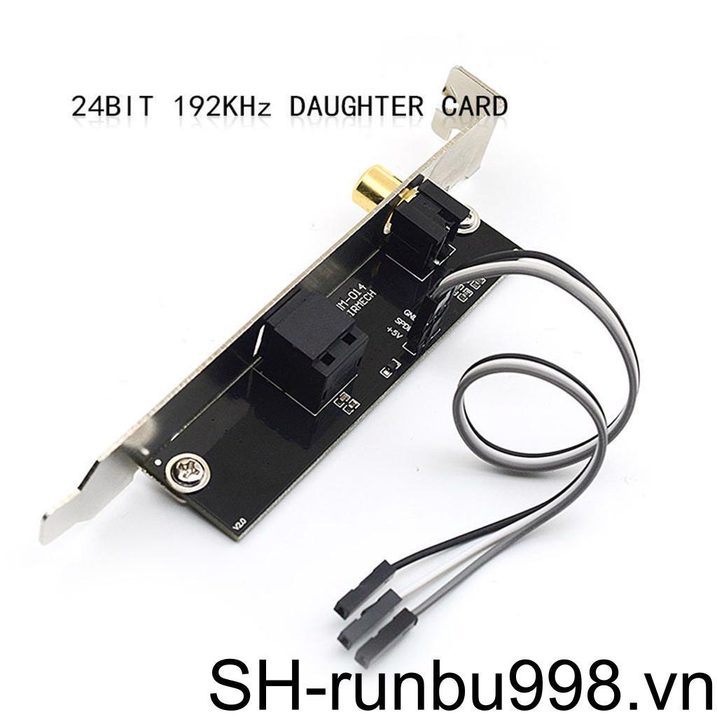 Thẻ Âm Thanh Kỹ Thuật Số 24Bit 192KHz RCA Cho Máy Tính