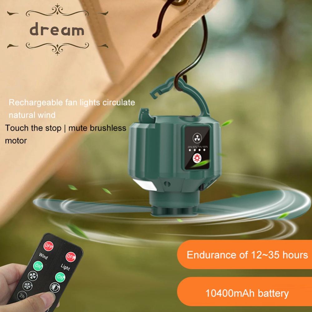 【DREAMLIFE】Electric Fan Portable Rechargeable Right Rotating Safety USB Air Cooled