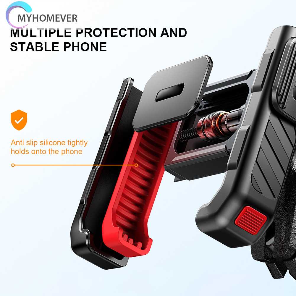 Giá Đỡ Điện Thoại Kim Loại Chống Sốc Gắn Xe Đạp / Mô Tô