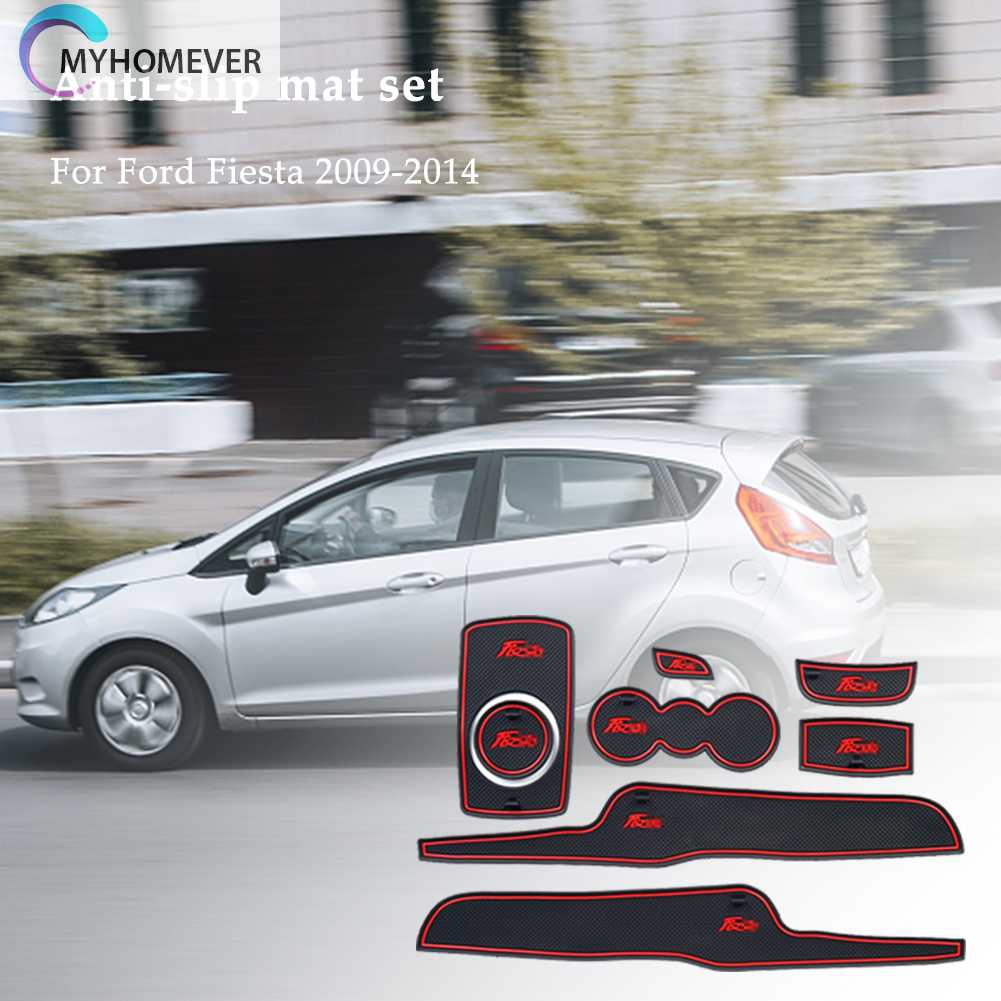 Bộ 8 Thảm Lót Cổng Chống Trượt Cho Xe Ford Fiesta 2009-2014