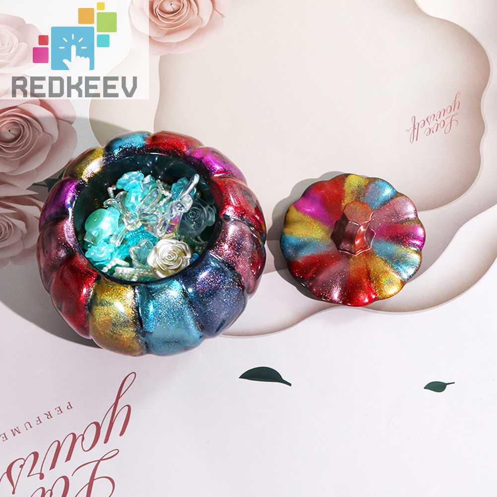 Khuôn Silicone Làm Hộp Trang Sức Hình Quả Bí Ngô