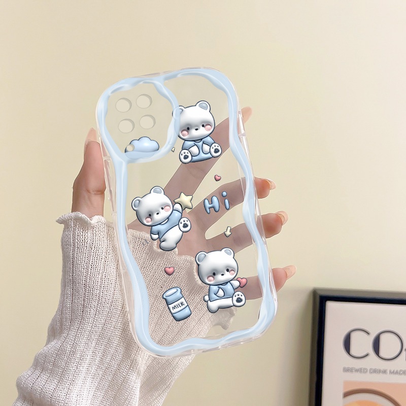 Ốp Điện Thoại Silicon Mềm Họa Tiết Chú Cún Nhỏ Và Hoa Dễ Thương Dành Cho Samsung Galaxy A12 4G 5G A12 Nacho A12S M12 F12