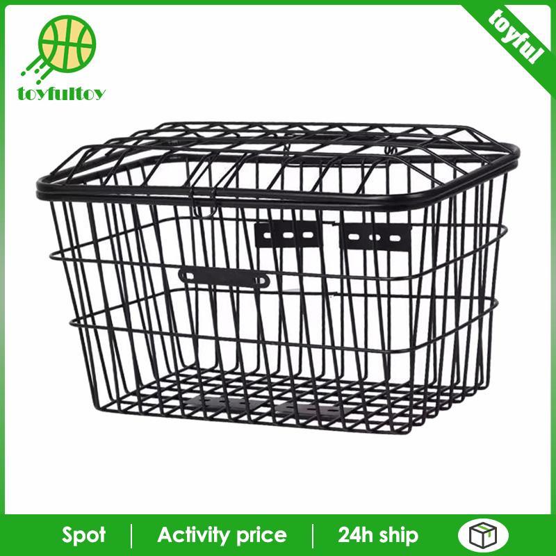 Giỏ Xe Đạp [Toyfulcabin] Giá Đỡ Dày Dặn Dễ Lắp Đặt Kèm Vỏ Bọc