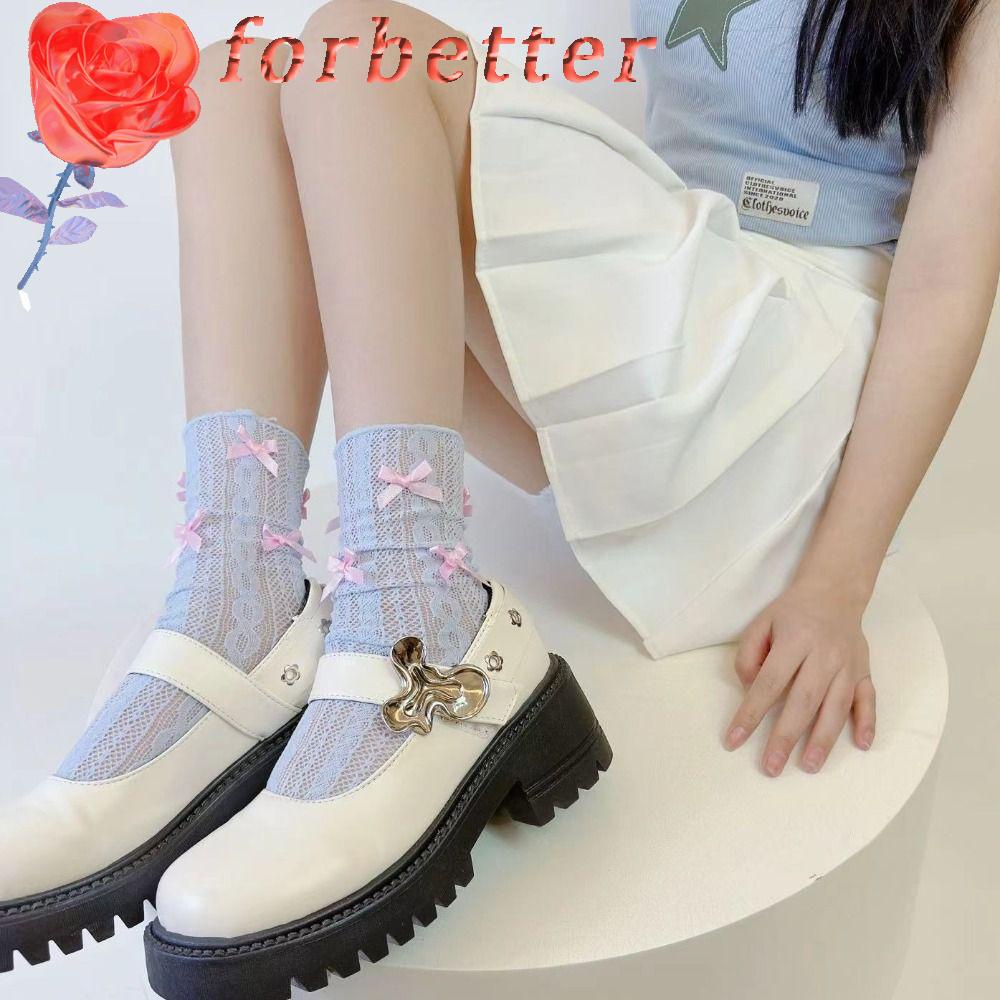 Vớ Phối Dây Ruy Băng Họa Tiết Kẻ Sọc Màu Kẹo Ngọt Thời Trang Xuân Hè Cho Nữ