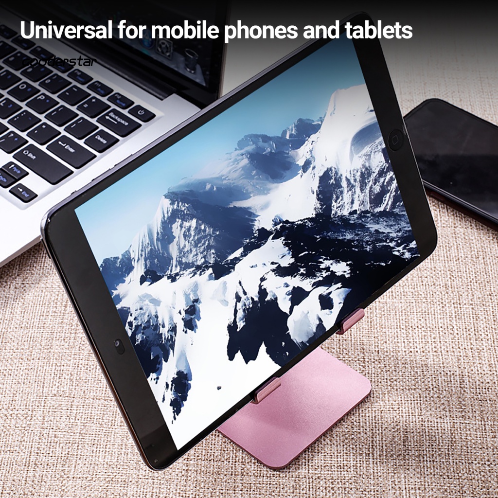 Giá Đỡ Điện Thoại / Máy Tính Bảng Bằng Hợp Kim Nhôm Siêu Nhẹ Để Bàn Tiện Dụng