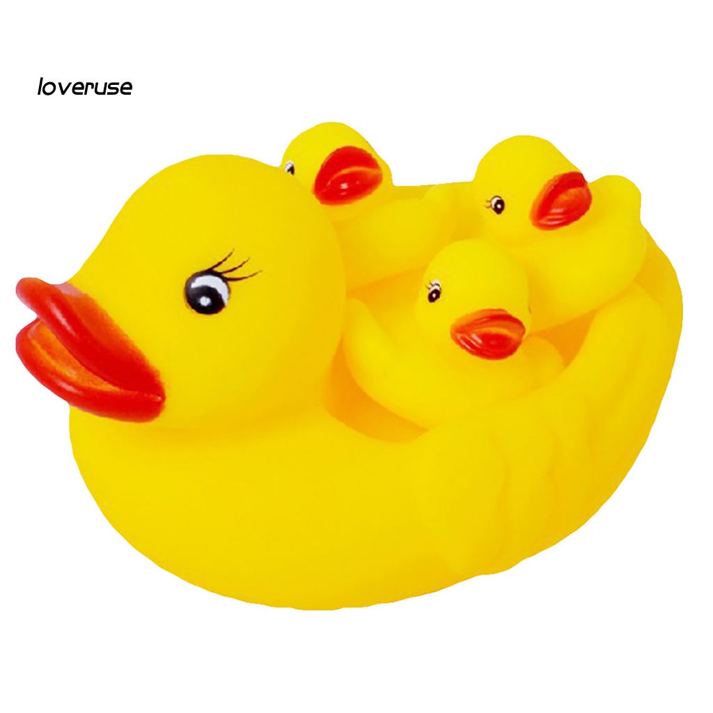 Bộ 4 Vịt Đồ Chơi Dùng Trang Trí Dễ Thương