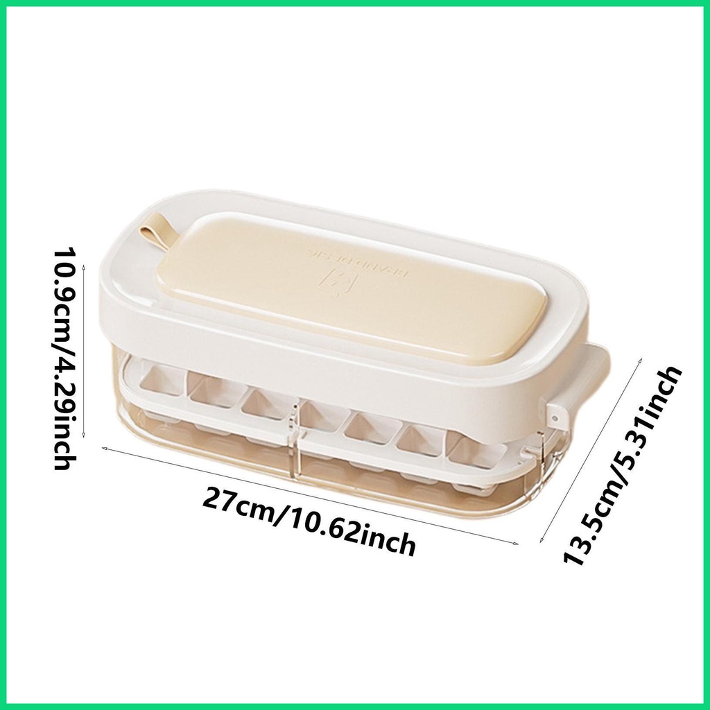 Khay Làm Đá Hai Tầng Có Nắp Dễ Dàng Sử Dụng Cho Jiwvnjiwvn