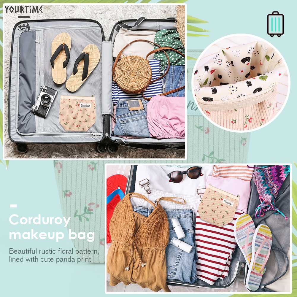 Túi Nhung Đựng Cọ Trang Điểm Gọn Nhẹ Cho Nữ
