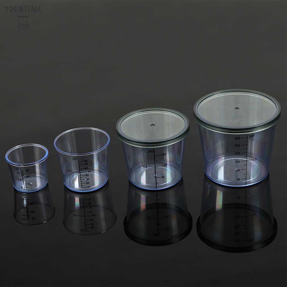 Set 4 Cốc Đo Lường Kèm Vỏ Đựng Mồi Câu Cá Tiện Dụng