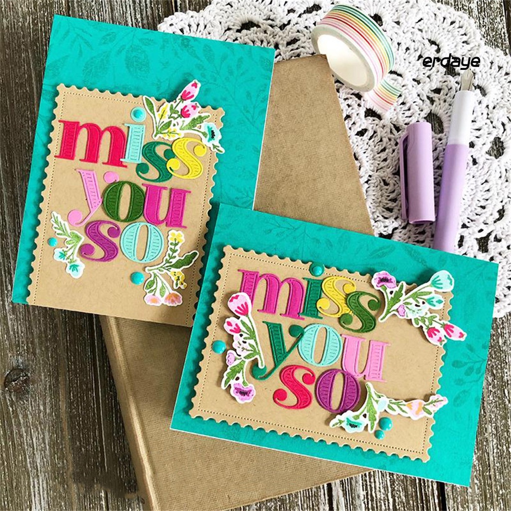 Khuôn Thép Carbon Cắt Hình Chạm Khắc Dùng Trang Trí Thiệp / Scrapbook