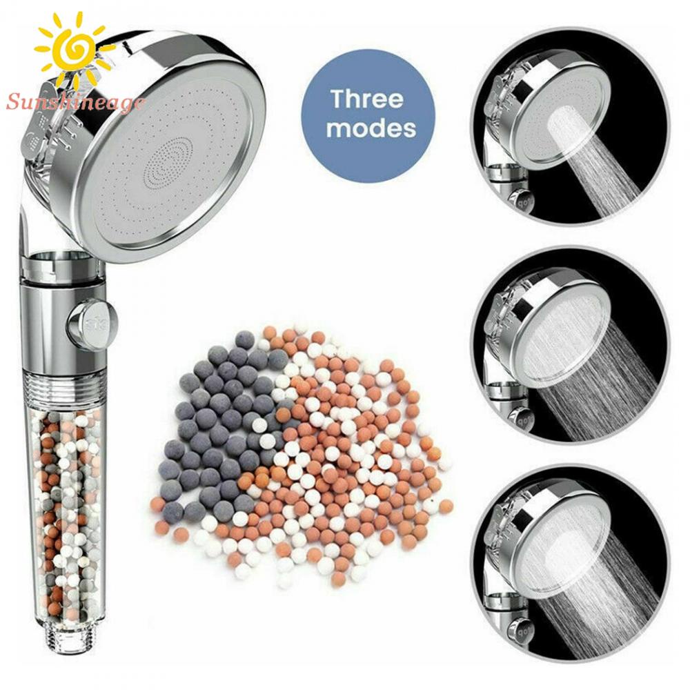 Đầu Vòi Hoa Sen Lọc Tiết Kiệm Nước 3 Chế Độ Có Công Tắc Kích Thước 80Mmx240Mm