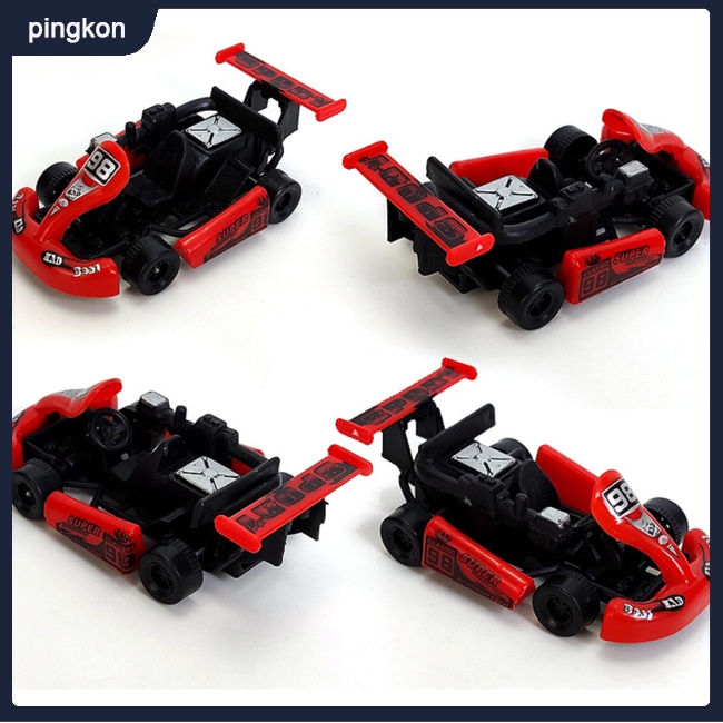 Mô Hình Xe Đua Đồ Chơi Nhiều Màu Sắc Họa Tiết Hoạt Hình Cho Bé