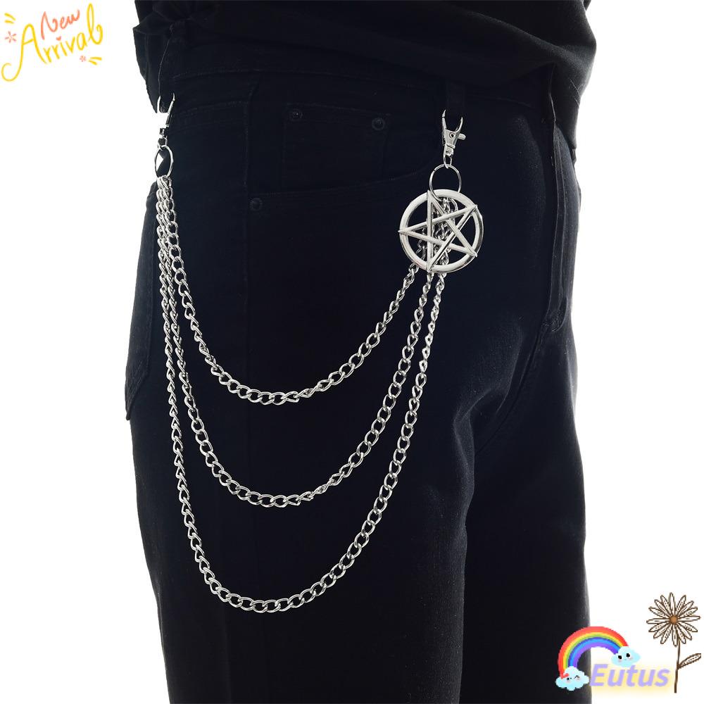 Móc Khóa Hình Ngôi Sao Năm Cánh Phong Cách Gothic Thời Trang