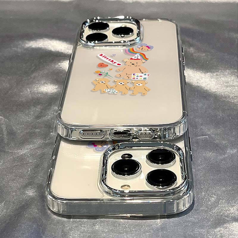 ✅Ốp Điện Thoại Mềm Chống Sốc Có Tay Cầm Hình Gấu Cho Apple iPhone1213 8 11plus max 14pro / 7