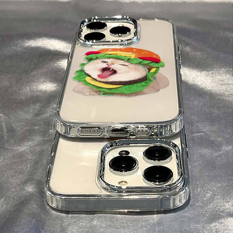✅Ốp Điện Thoại Dẻo Họa Tiết Bánh Burger Dễ Thương Chống Sốc Cho Iphone12 OFDT 814proplus Cat 11 / 7 13