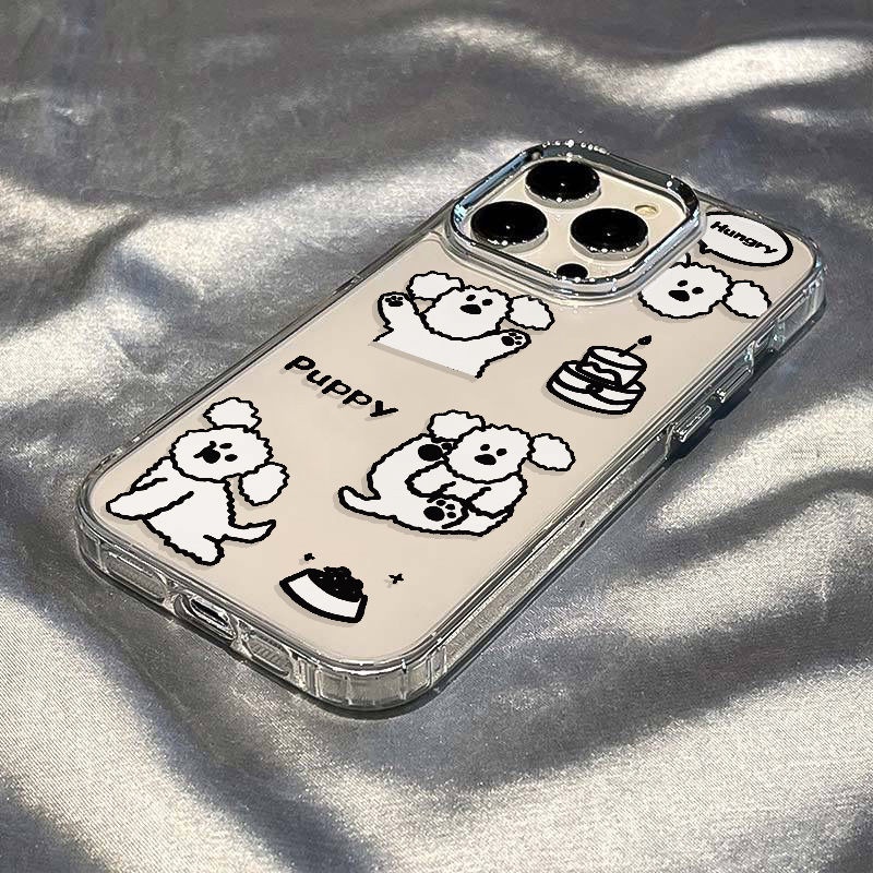✅Ốp Điện Thoại Dẻo Họa Tiết Hoạt Hình Chú Chó Dễ Thương Chống Sốc Cho Iphone 14Pro 12 13 plus max 8711