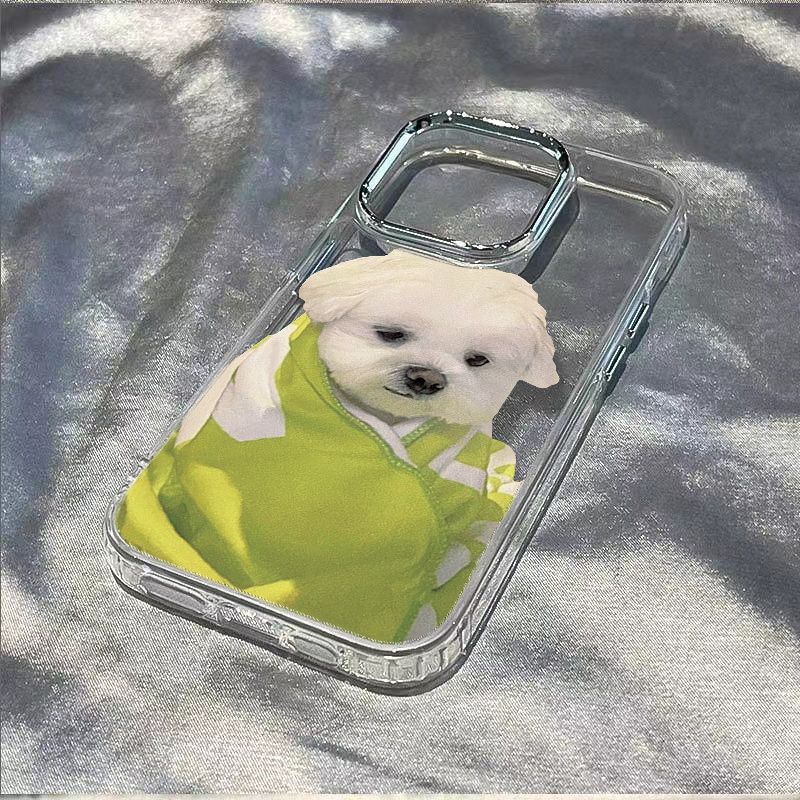 ✅Ốp Điện Thoại Mềm Chống Sốc Màu Xanh Lá / Chăn Đơn Giản Cho Iphone 1114pro 78Plusmax 1213