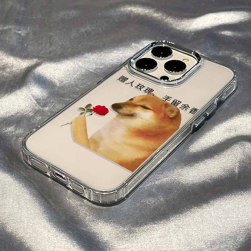 ✅Ốp Điện Thoại Mềm Chống Sốc Họa Tiết Hoa Hồng Cho Iphone 714pro 12 13max / 8In Apple 11 xs