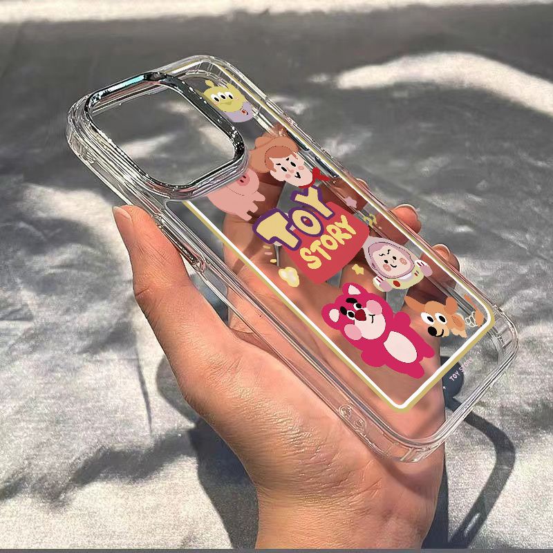 ✅Ốp Điện Thoại Mềm Chống Sốc In Hình Gấu Và Dâu Tây Cho Iphone 12 14proins 7813 HLHG