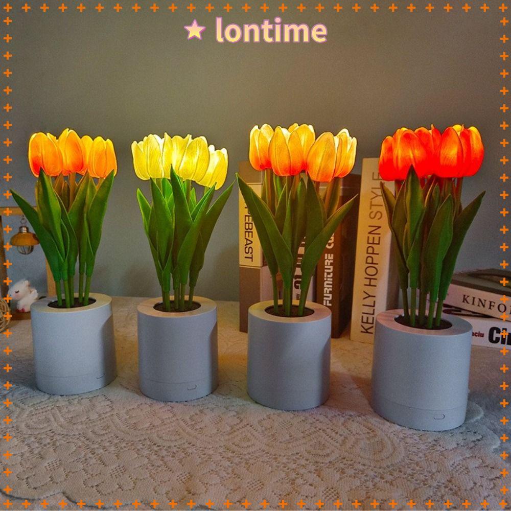 Đèn Ngủ Để Bàn Hình Hoa Tulip