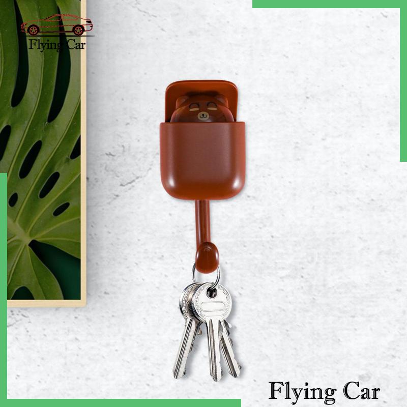 [Lzdjfmy2] Móc Treo Mũ Tự Dính Hình Hoạt Hình Đáng Yêu Kèm Khăn Lau