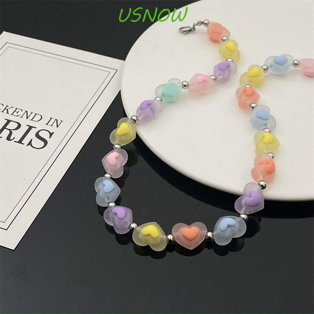 Vòng Cổ Choker Màu Sắc Ngọt Ngào Hình Ngôi Sao / Trái Tim Xinh Xắn Cho Nữ