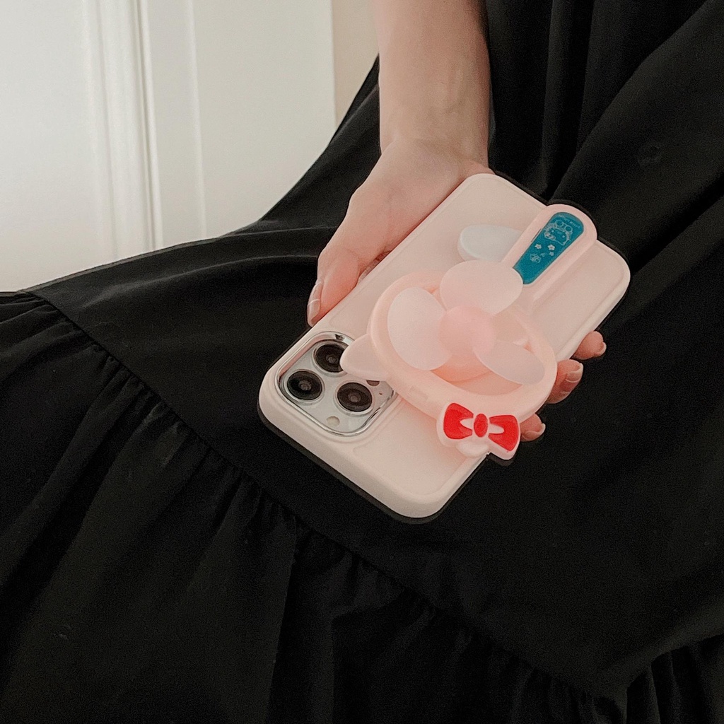 Ốp Điện Thoại Silicon TPU Mềm Chống Rơi Có Vòng Đỡ Xoay 3D Dễ Thương Cho iPhone 11 13 12 14 Pro Max