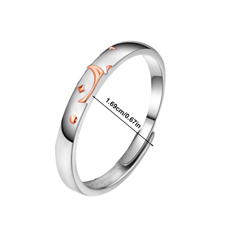 Ygt Nhẫn Hở Hình Mặt Trời Và Ngôi Sao Thời Trang Hàn Quốc Chất Lượng Cao