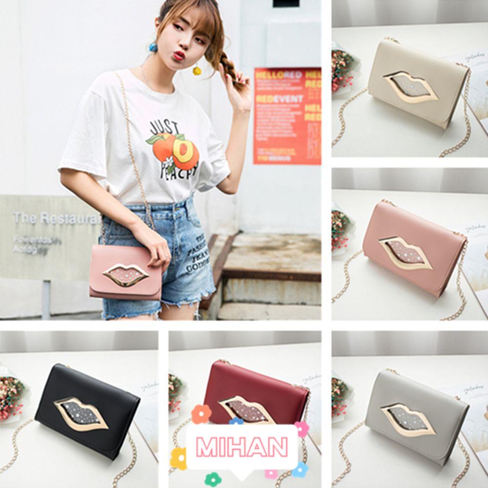 Túi Đeo Chéo Da PU Hình Vuông Cỡ Nhỏ Đựng Điện Thoại MIHAN1