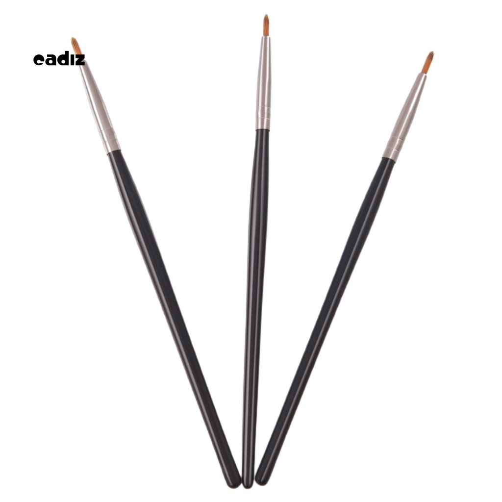 Set 3 Cọ Tô Son Môi Lông Mềm Cán Dài Chuyên Nghiệp