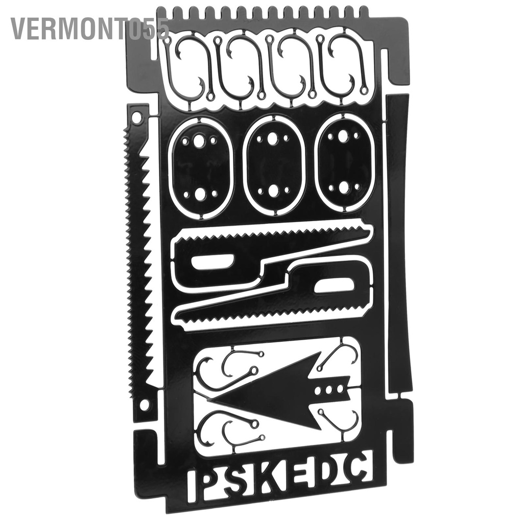 Vermont055 4 Cái/bộ B Mẫu Thẻ Lưỡi Câu Bằng Thép Không Gỉ Trọng Lượng Nhẹ Dụng Cụ Ngoài Trời