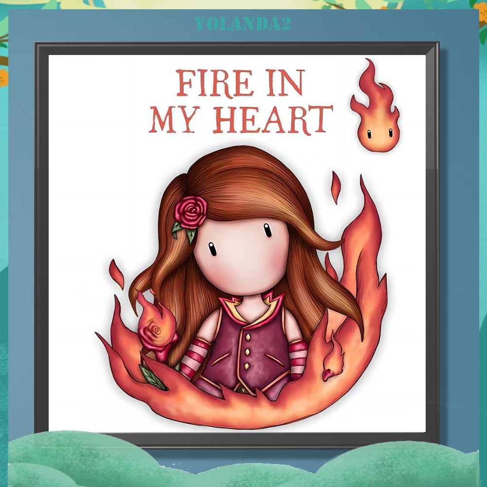 Tranh Đính Đá Kim Cương Toàn Bộ 5D DIY Hình Búp Bê