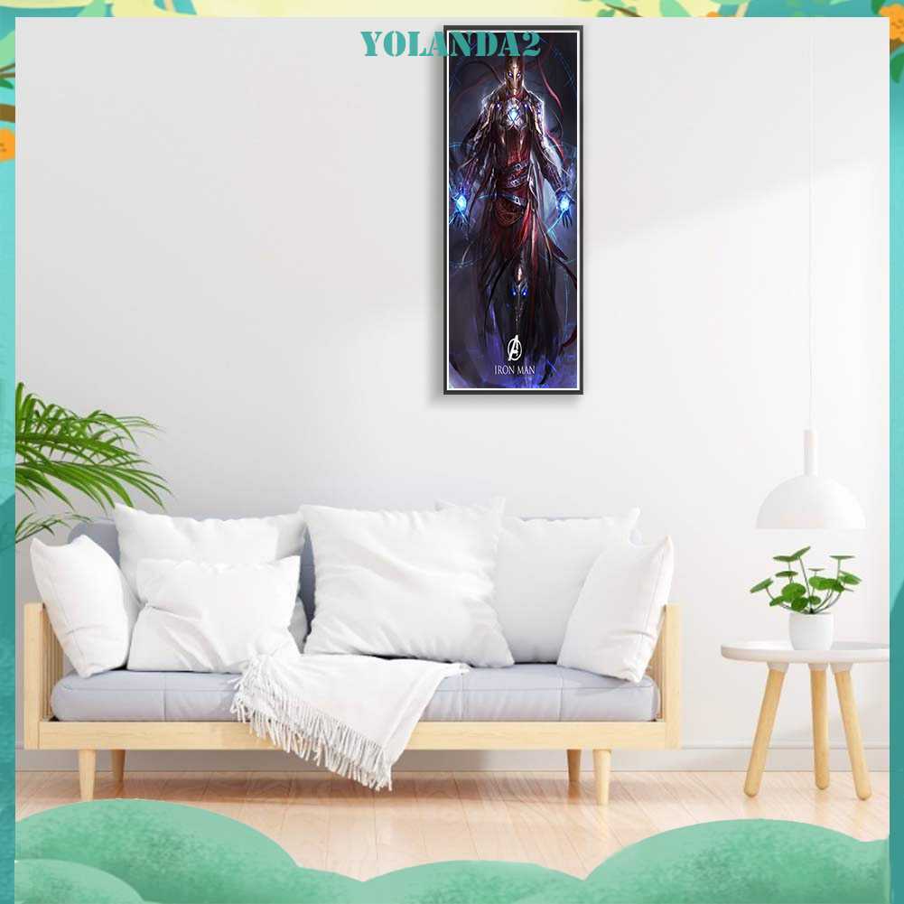 Tranh Đính Đá Kim Cương Toàn Bộ 5D DIY Hình Vẽ Người Sắt