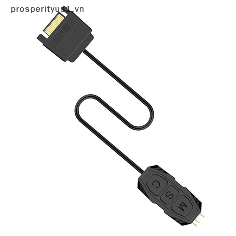 [prosperityus1] Bộ Điều Khiển Mini Argb 5v 3pin Sang SATA Tích Hợp Đèn Tản Nhiệt Nước Làm Mát Cho Cpu