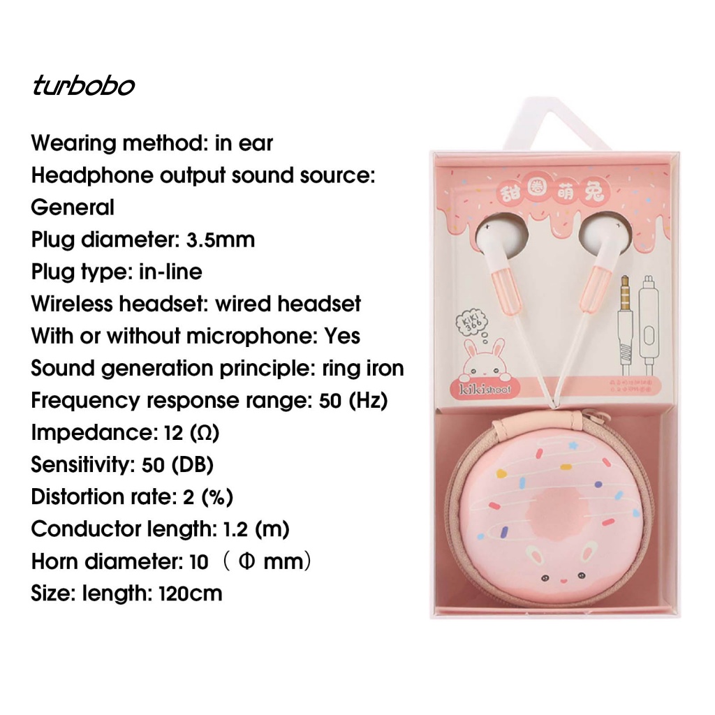 Tai Nghe Nhét Tai Jack 3.5mm Có Micro Âm Thanh Siêu Trầm Kiểu Dáng Hoạt Hình Đáng Yêu